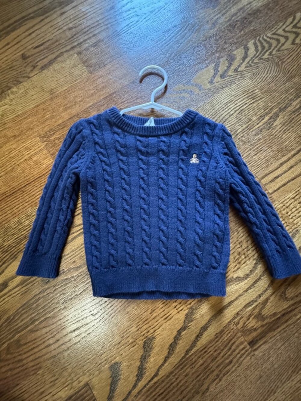 babyGap Navy Cable Knit Sweater | 12-18M